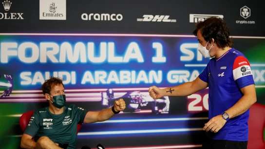 Sebastian Vettel y Fernando Alonso Sebastian Vettel y Fernando Alonso
