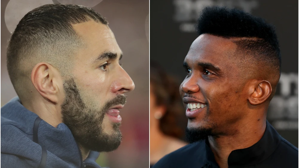 Karim Benzema y Samuel Eto'o