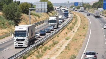 Una imagen de archivo de la A 2 cerca de Lleida, en dirección a Barcelona.