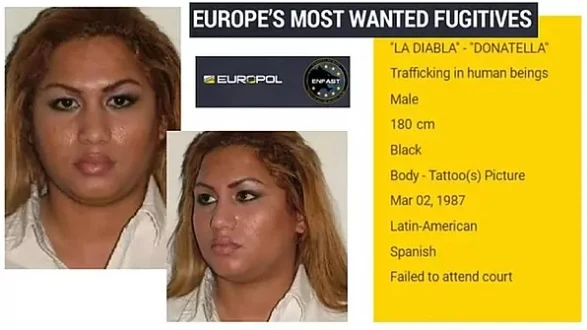 La ficha de la Europol de 'La Diabla', la proxeneta detenida