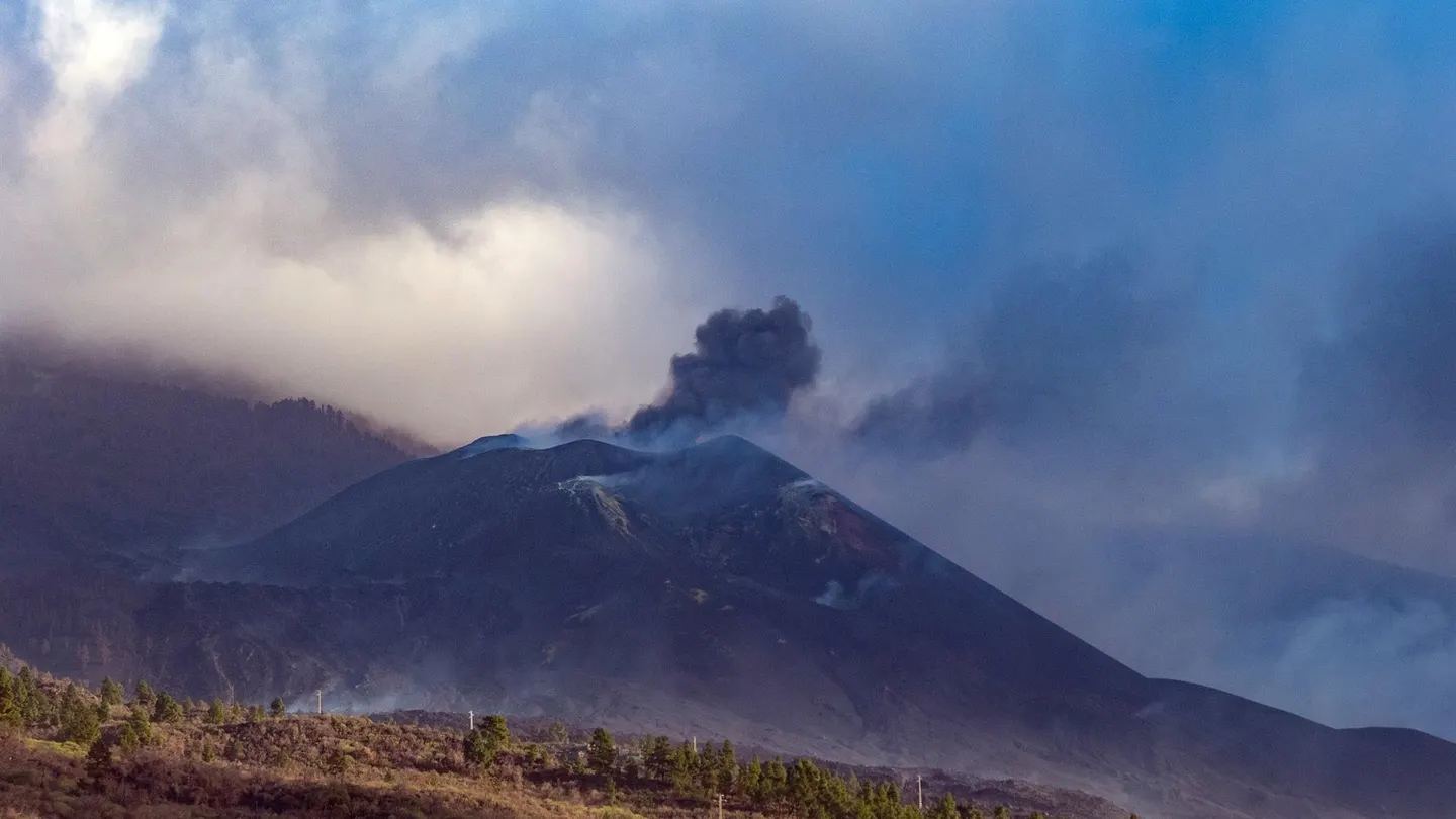 Imagen del volcán de Cumbre Vieja, en La Palma Imagen del volcán de Cumbre Vieja, en La Palma