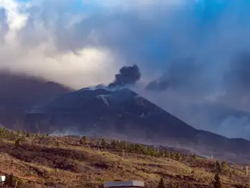 Imagen del volcán de Cumbre Vieja, en La Palma