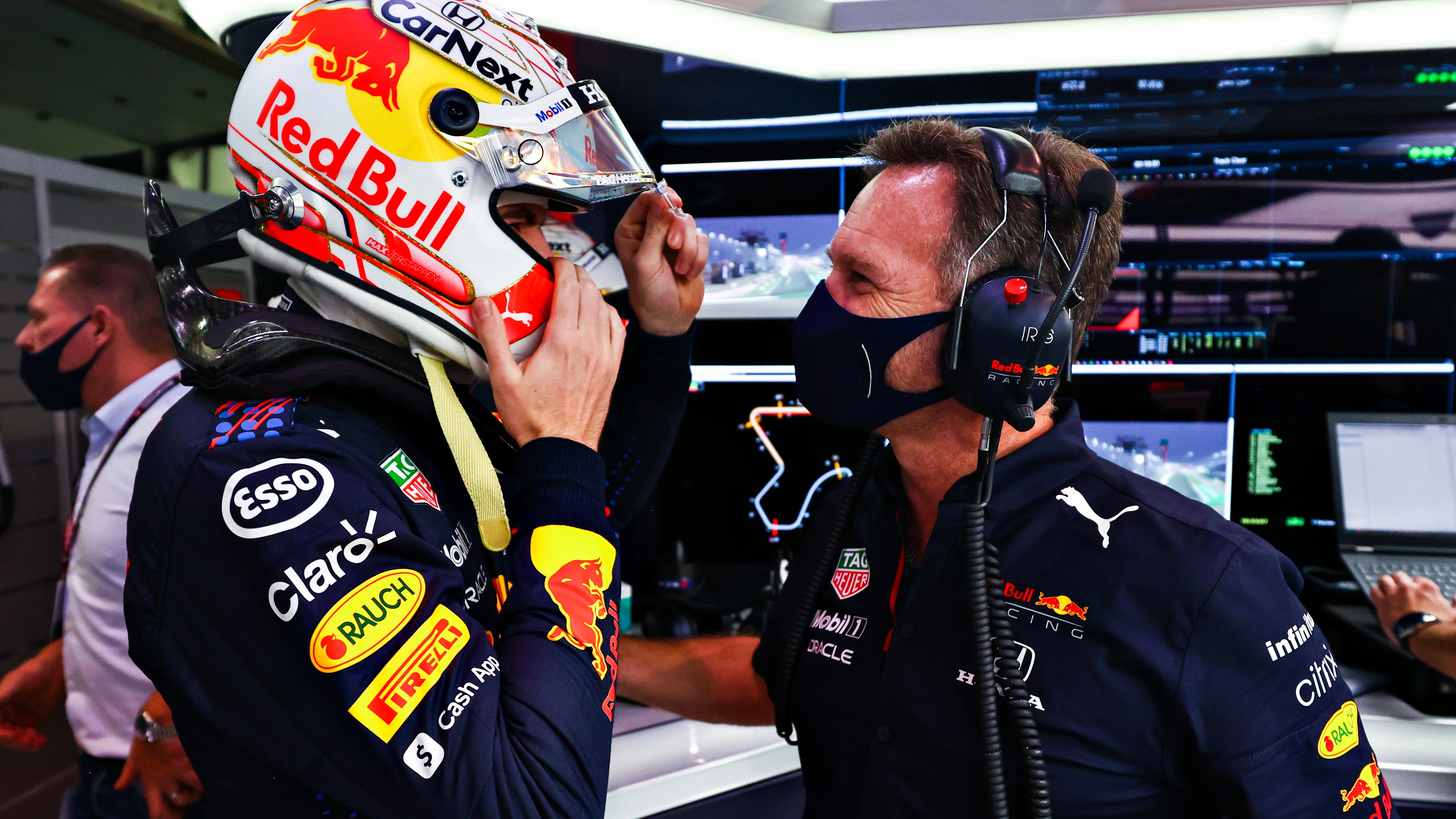 Max Verstappen y Christian Horner