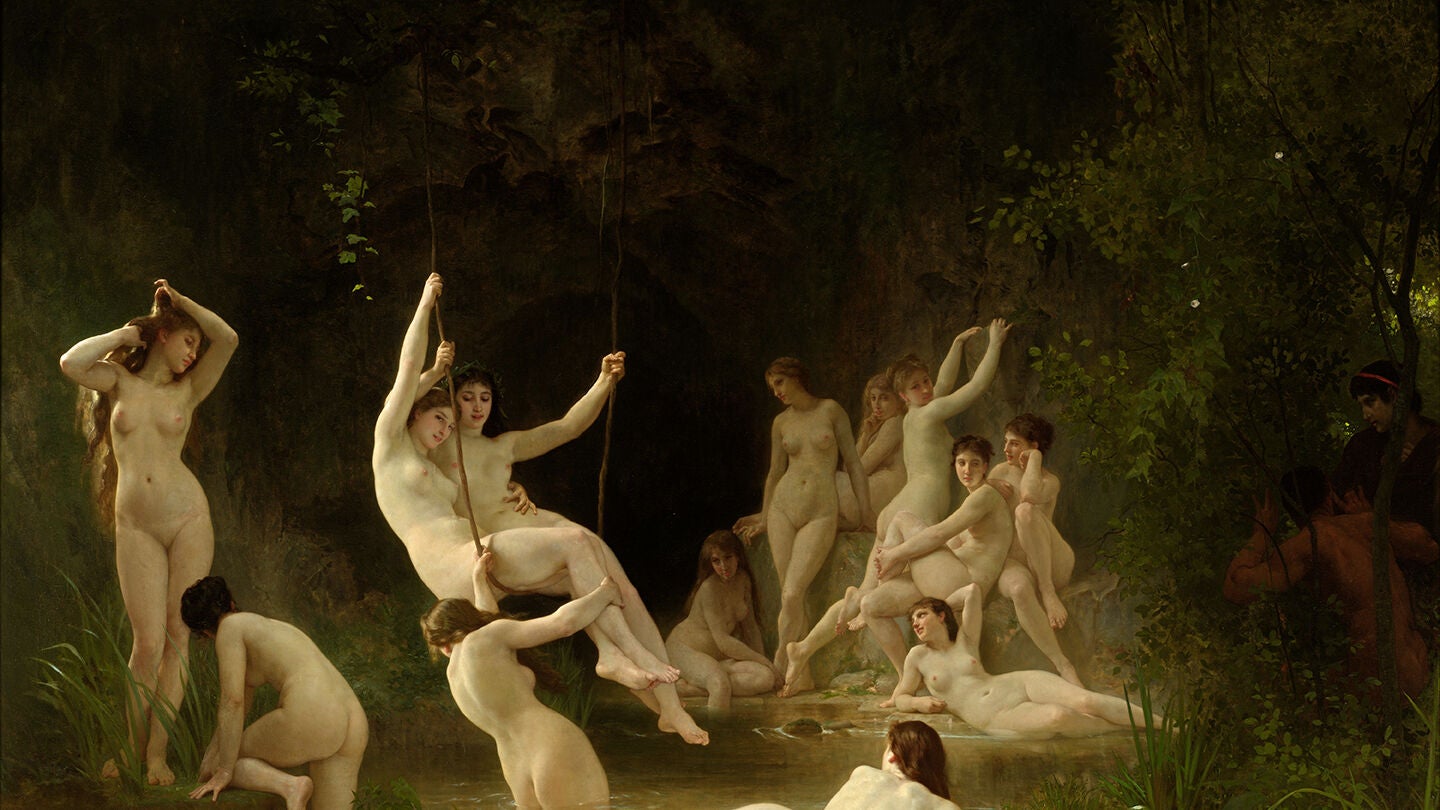 The_Nymphaeum, pintura de William-Adolphe Bouguereau The_Nymphaeum, pintura de William-Adolphe Bouguereau