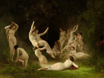 The_Nymphaeum, pintura de William-Adolphe Bouguereau