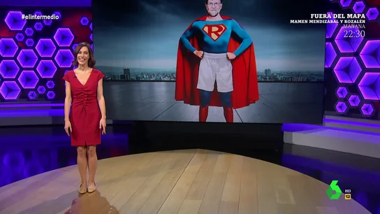 Cristina Gallego explica los superpoderes de "Rajoyman" Cristina Gallego explica los superpoderes de "Rajoyman"