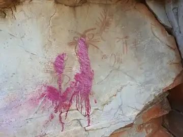 Imagen de Las Sacerdotisas, las pinturas rupestres vandalizadas en Despeñaperros