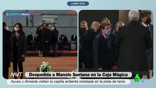 ¿Por qué Ayuso y Almeida han acudido a la despedida de Manolo Santana y no a la de Almudena Grandes? ¿Por qué Ayuso y Almeida han acudido a la despedida de Manolo Santana y no a la de Almudena Grandes?