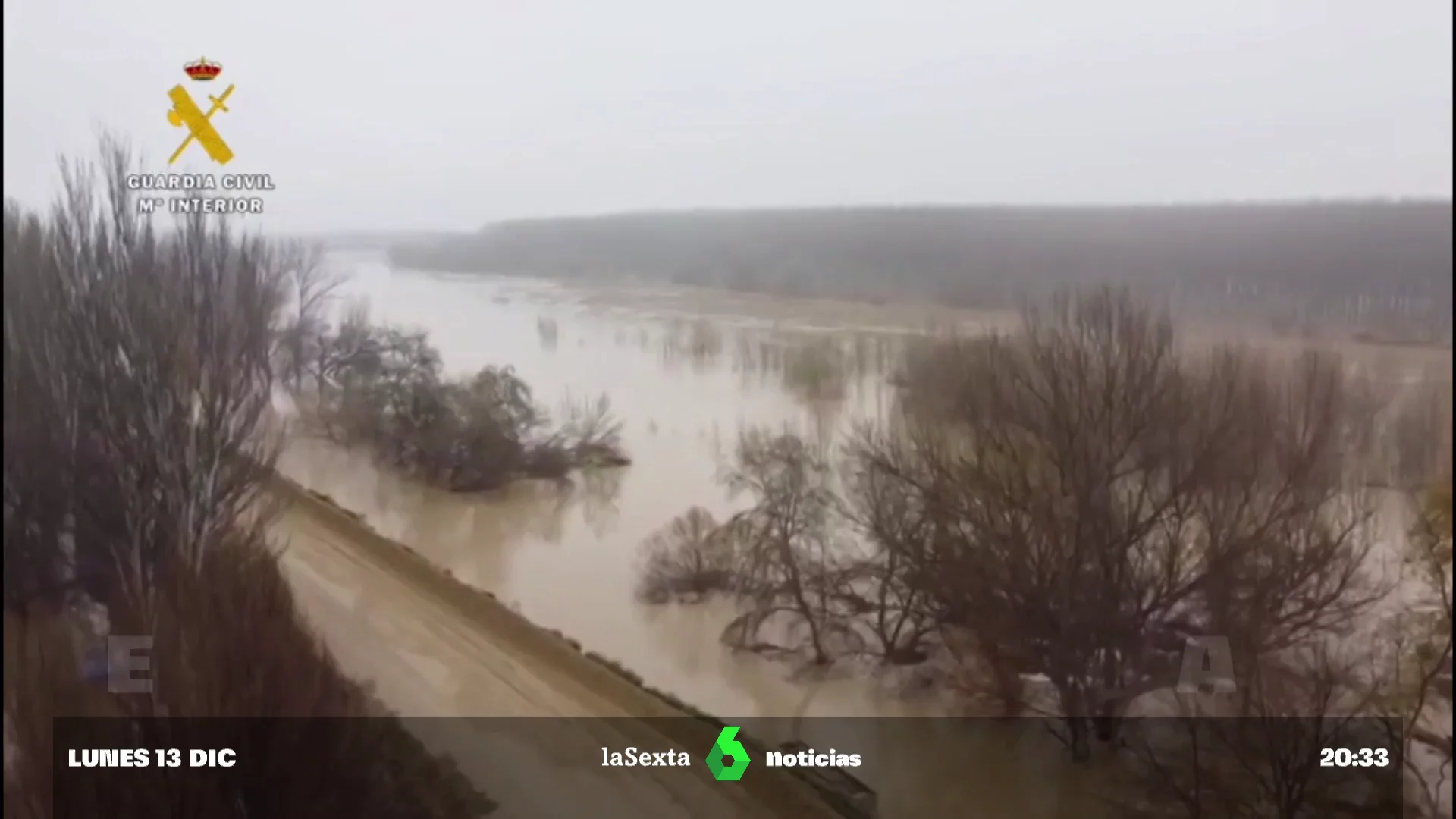 Crecida histórica del río Ebro