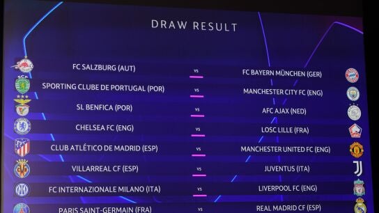 Sorteo octavos de la Champions