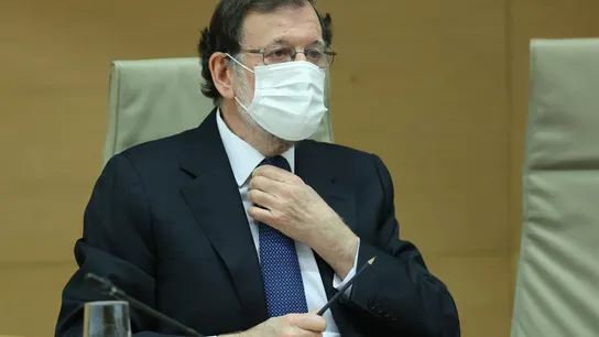 El expresidente del Gobierno Mariano Rajoy, en la comisión parlamentaria que investiga la presunta trama Kitchen. El expresidente del Gobierno Mariano Rajoy, en la comisión parlamentaria que investiga la presunta trama Kitchen.