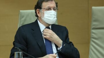 El expresidente del Gobierno Mariano Rajoy, en la comisión parlamentaria que investiga la presunta trama Kitchen.