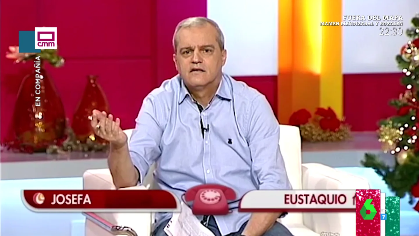 La surrealista llamada de un anciano buscando pareja en el programa de Ramón García: "Estuve el otro día en el banco y tengo 144.000 euros" La surrealista llamada de un anciano buscando pareja en el programa de Ramón García: "Estuve el otro día en el banco y tengo 144.000 euros"