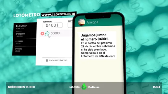 El Lotómetro de laSexta, el multicomprobador de décimos de la Lotería de Navidad El Lotómetro de laSexta, el multicomprobador de décimos de la Lotería de Navidad