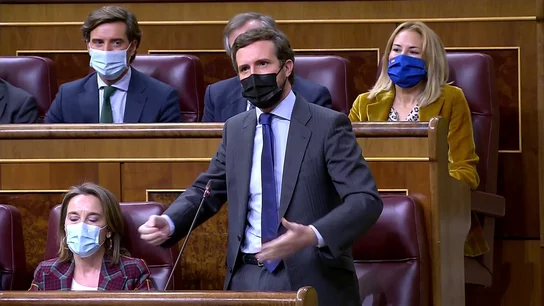 Casado, a Sánchez: "¿Qué coño tiene que pasar en España para que asuma alguna responsabilidad?" Casado, a Sánchez: "¿Qué coño tiene que pasar en España para que asuma alguna responsabilidad?"