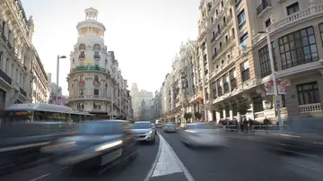 La calle Gran Vía de Madrid