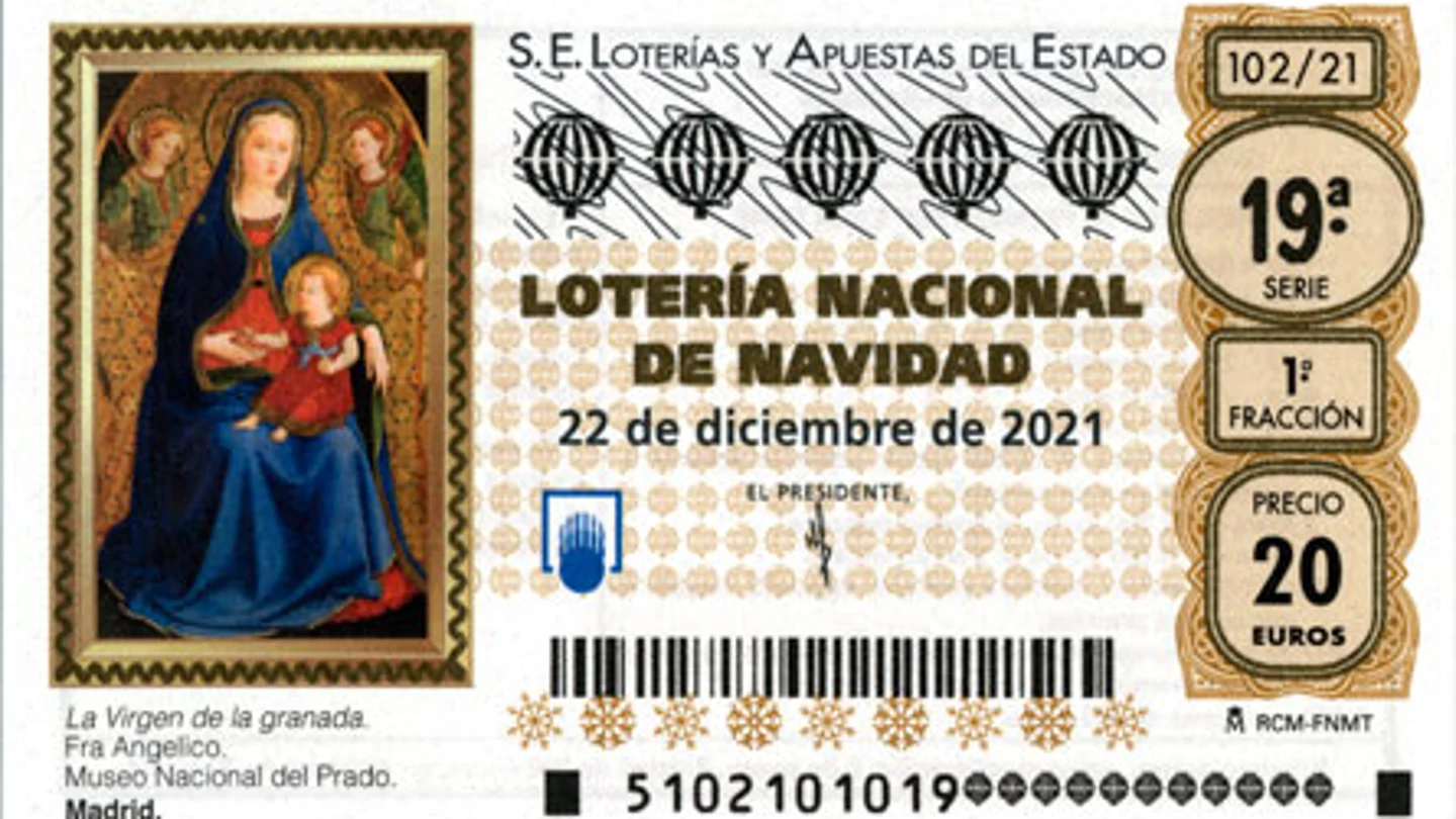 ¿Por qué llevan un cuadro como imagen los décimos de la Lotería de Navidad 2021? Pintada con oro