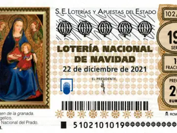 ¿Por qué llevan un cuadro como imagen los décimos de la Lotería de Navidad 2021?