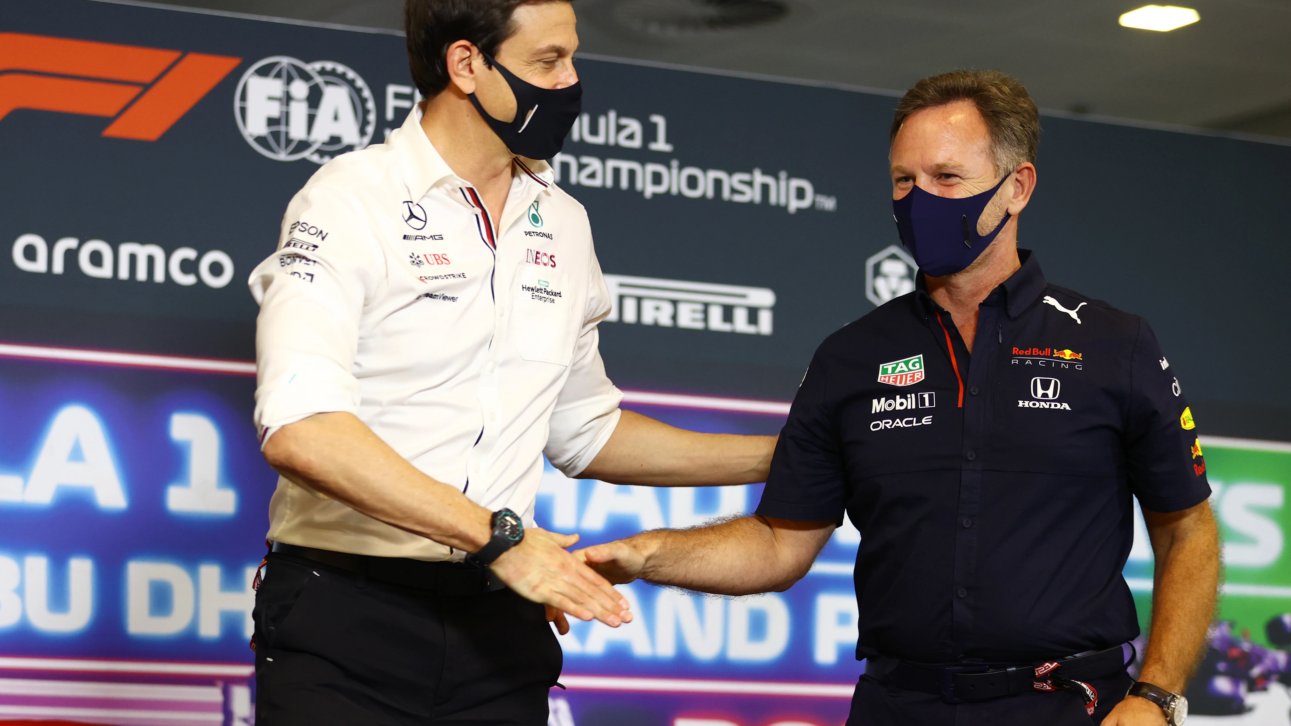 Toto Wolff y Christian Horner