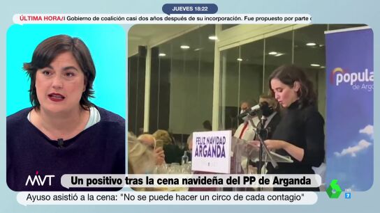 La reacci&oacute;n de Loreto Ochando ante la actitud de Ayuso sobre los actos de Navidad