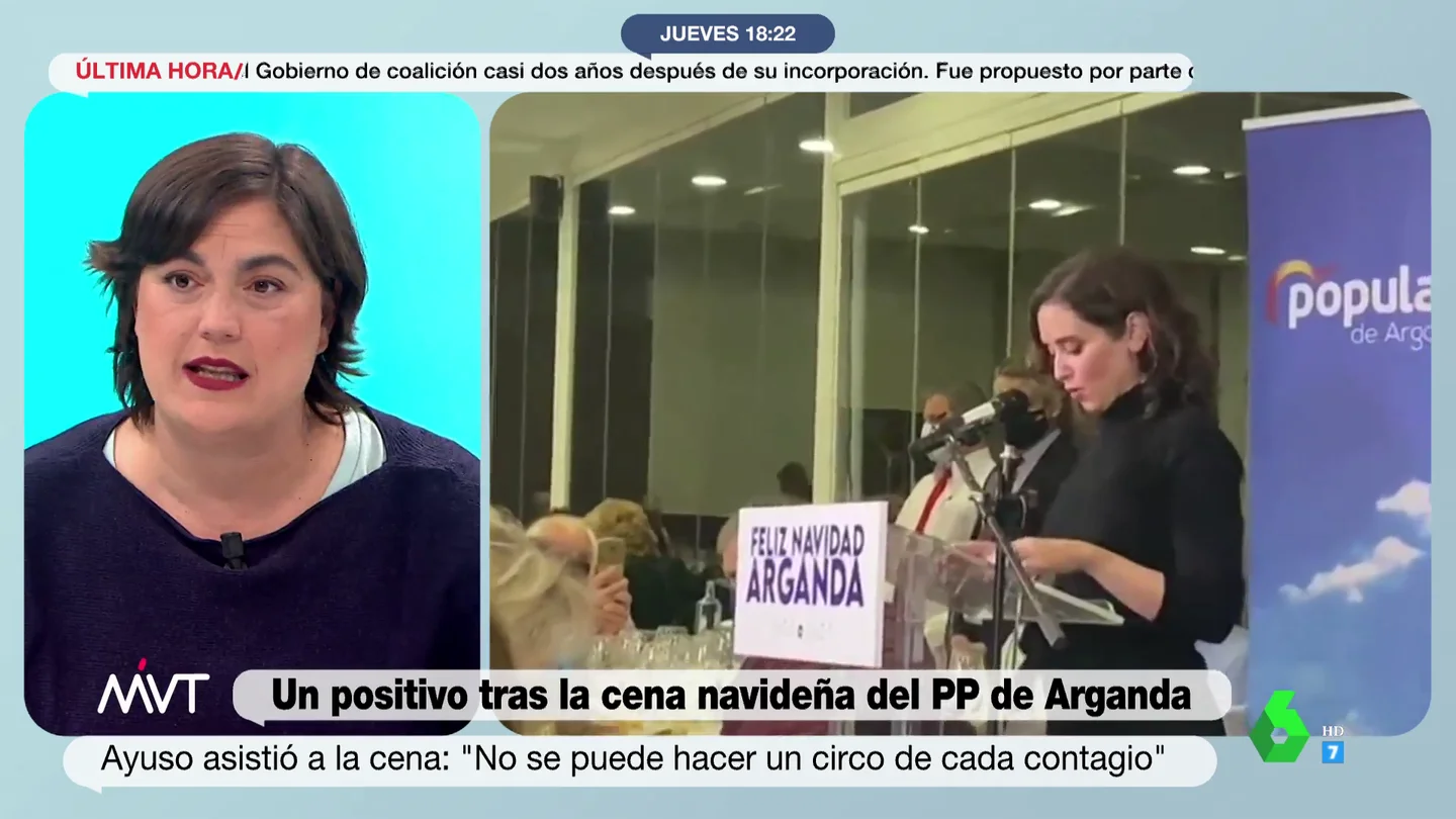 La reacción de Loreto Ochando ante la actitud de Ayuso sobre los actos de Navidad La reacción de Loreto Ochando ante la actitud de Ayuso sobre los actos de Navidad