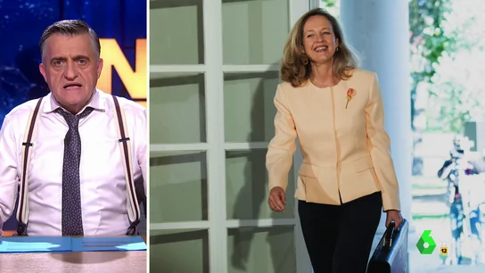 La reacción de Wyoming ante las palabras de Calviño sobre Casado: "Vaya un carácter que gasta la señora Calviño... y vaya cotilla el señor Almeida" La reacción de Wyoming ante las palabras de Calviño sobre Casado: "Vaya un carácter que gasta la señora Calviño... y vaya cotilla el señor Almeida"