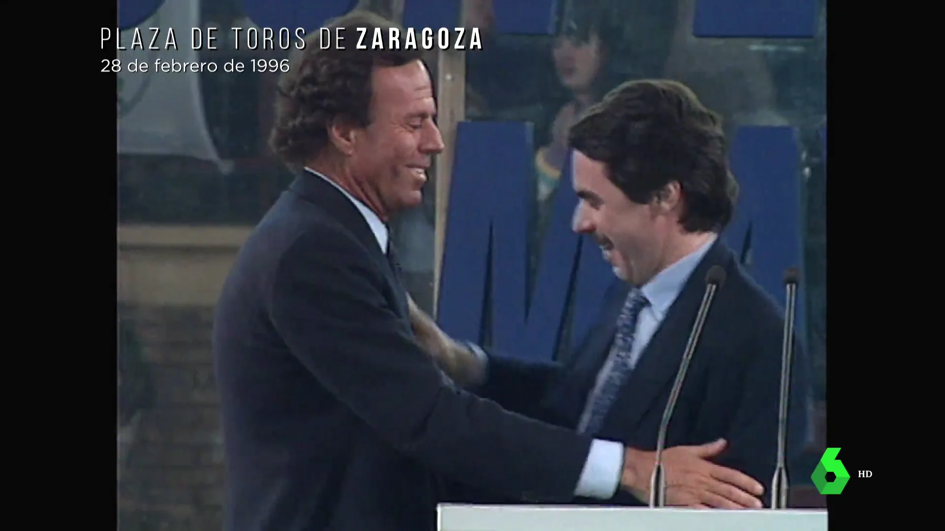 José María Aznar y Julio Iglesias