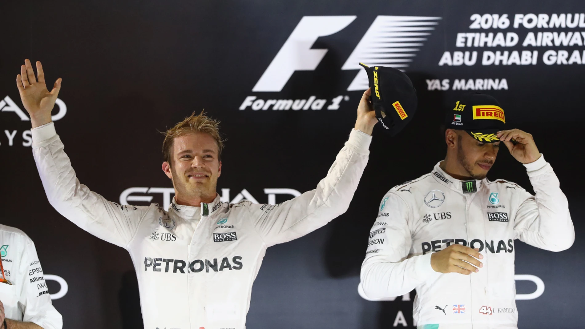 Nico Rosberg celebra una victoria ante Hamilton