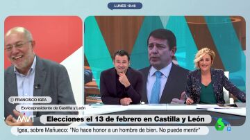  La broma de Cristina Pardo a Francisco Igea al sonar su móvil en plena entrevista tras su cese: "A ver si le está llamando Mañueco..."
