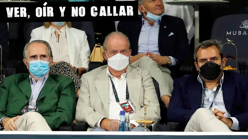 Juan Carlos I asiste a un partido de Nadal en Abu Dabi