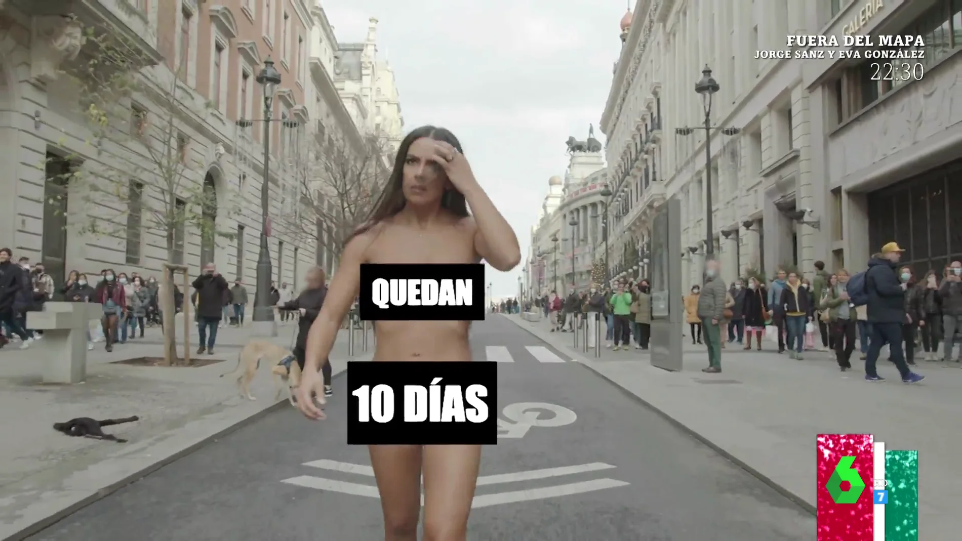 Cristina Pedroche impacta en pleno centro de Madrid al desnudarse en este espectacular y reivindicativo vídeo de las Campanadas