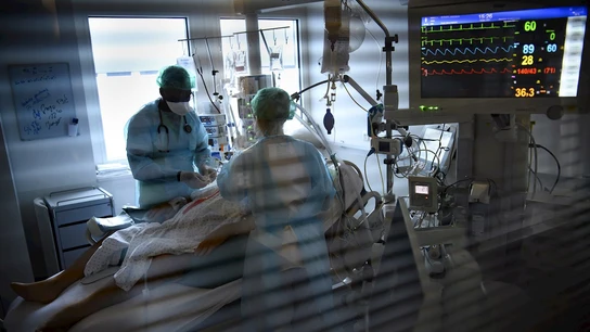 Imagen de archivo de una UCI. Imagen de archivo de una UCI.