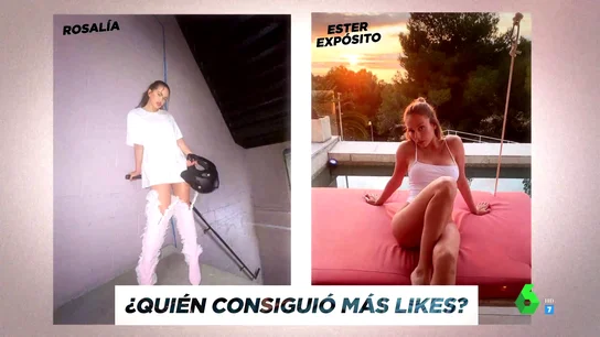 El 'duelo de likes' entre Rosalía y Ester Expósito en Instagram El 'duelo de likes' entre Rosalía y Ester Expósito en Instagram
