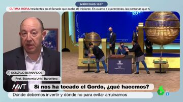 Los consejos del economista Gonzalo Bernardos sobre dónde invertir el dinero de la Lotería de Navidad para no arruinarnos