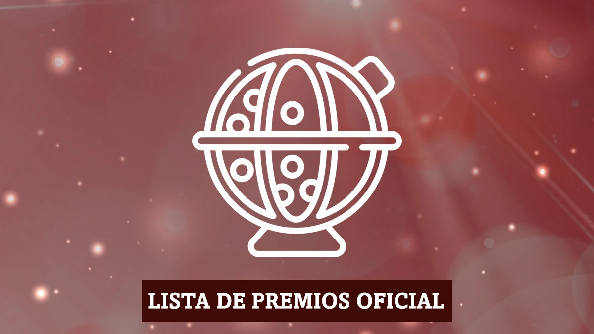 Lista oficial de premios de la Lotería de Navidad 2021