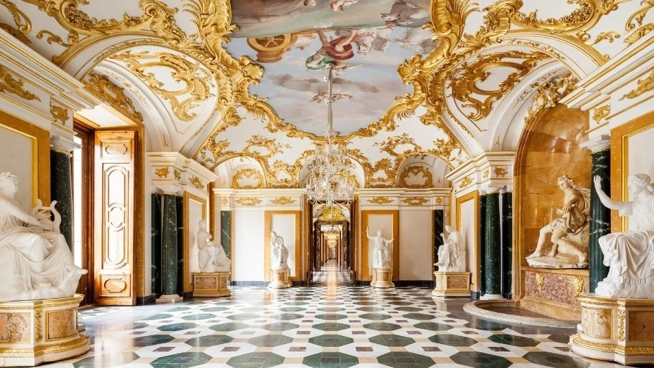 Sala de Mármoles en el Palacio Real de La Granja