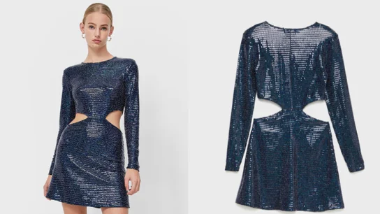 Vestido cut out brillos Vestido cut out brillos