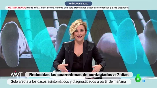 Cristina Pardo en el plató de Más Vale Tarde Cristina Pardo en el plató de Más Vale Tarde