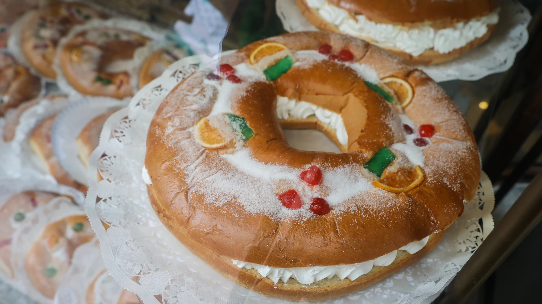 Imagen de archivo de roscones de Reyes