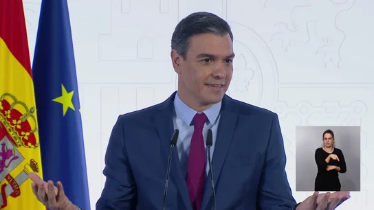Pedro Sánchez comparece desde Moncloa Pedro Sánchez comparece desde Moncloa