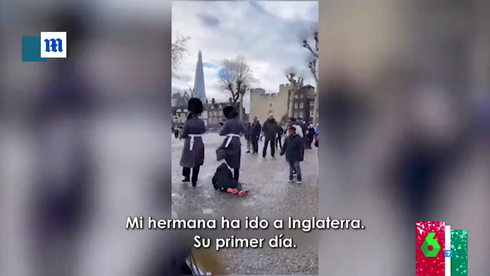 El polémico momento en el que un guardia real pasa por encima de una niña en Inglaterra