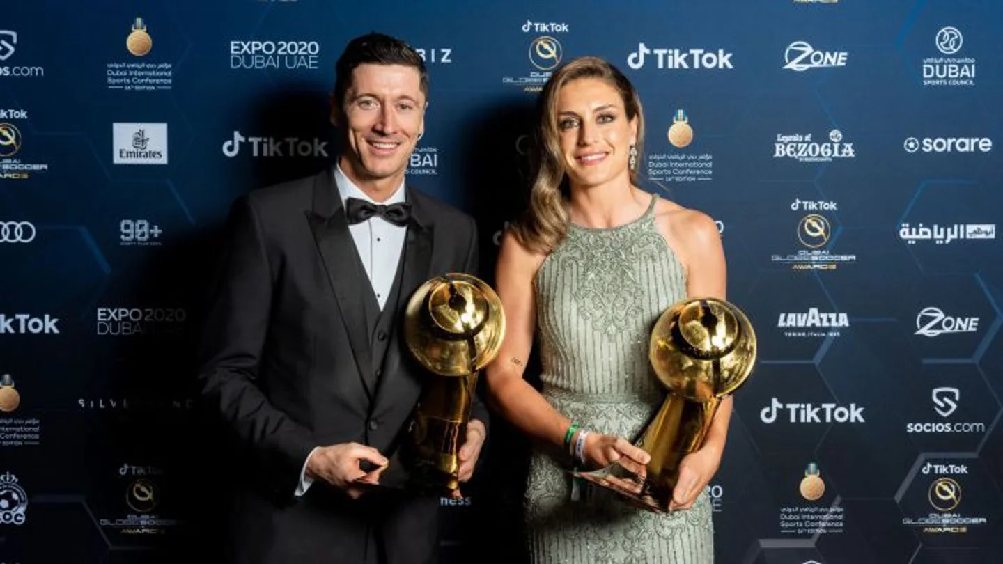 Lewandowski y Alexia Putellas Lewandowski y Alexia Putellas