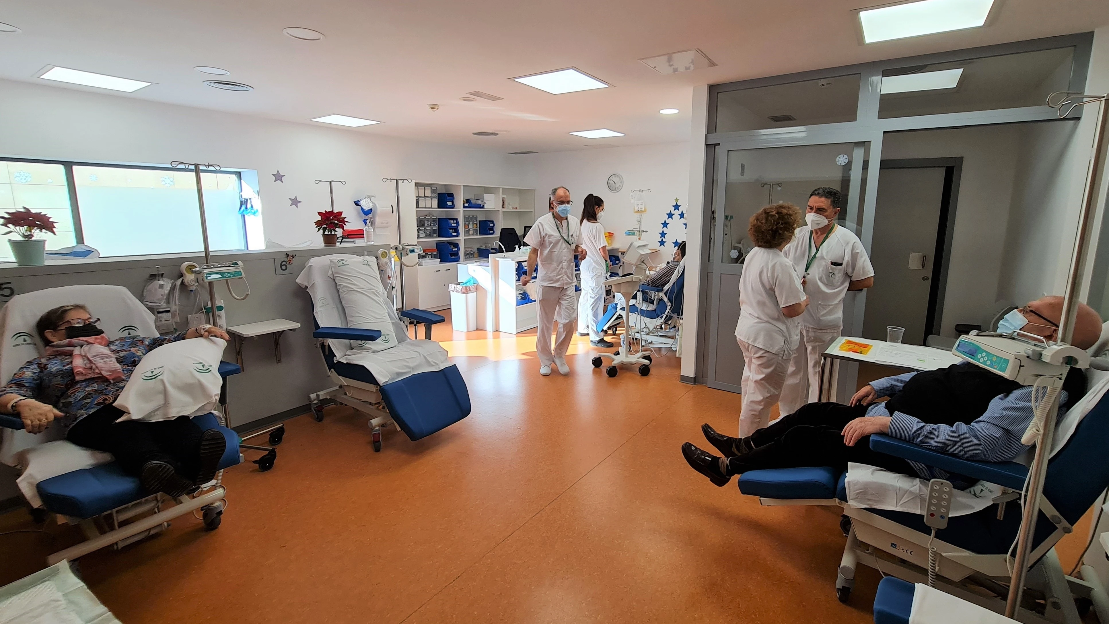 Instalaciones del Hospital de Día de Hematología en Granada.