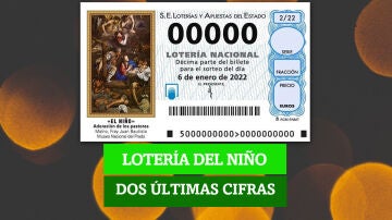 Estas son las terminaciones premiadas con 40 euros al décimo de la Lotería del Niño 2022