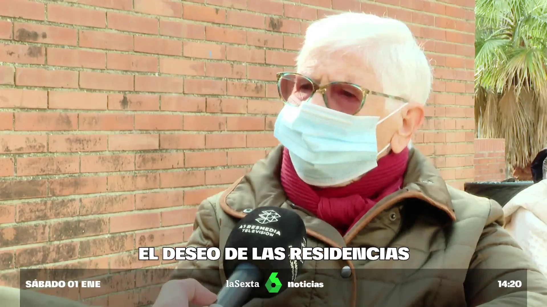 Encarnación, usuaria de una residencia de mayores