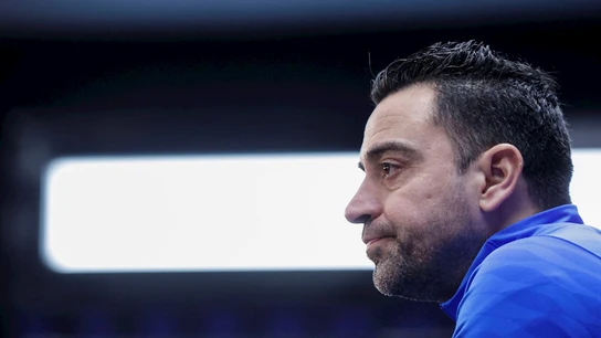 Xavi Hernández, en rueda de prensa Xavi Hernández, en rueda de prensa