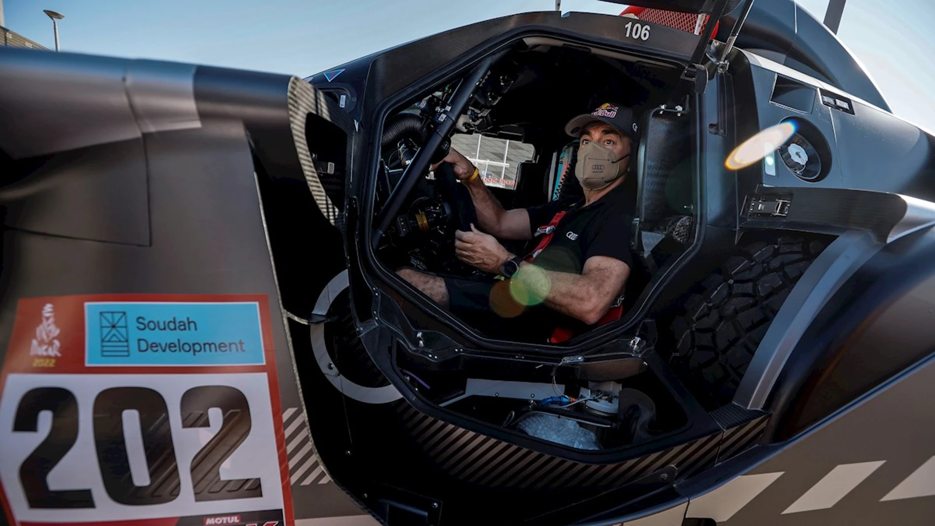 Carlos Sainz, en el Audi