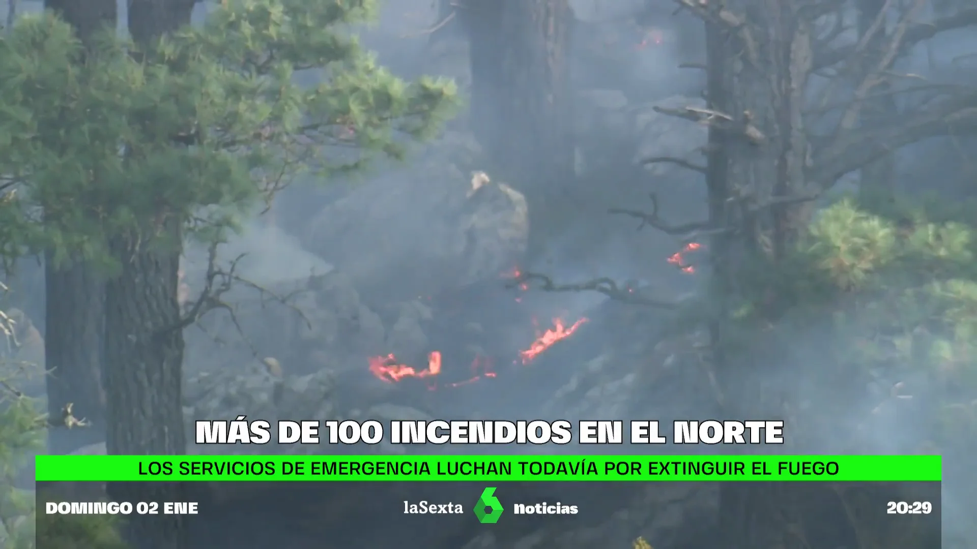 Incendios en el norte