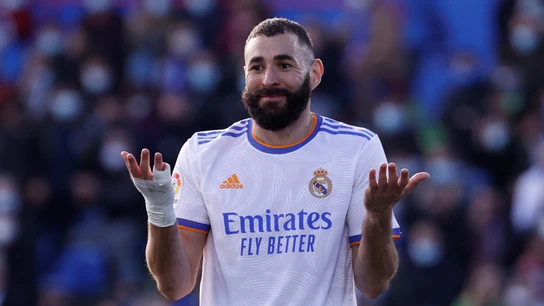 Karim Benzema, contrariado Karim Benzema, contrariado