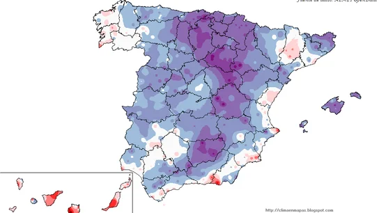 Temperaturas máximas previstas para el 5 de enero de 2022. Temperaturas máximas previstas para el 5 de enero de 2022.